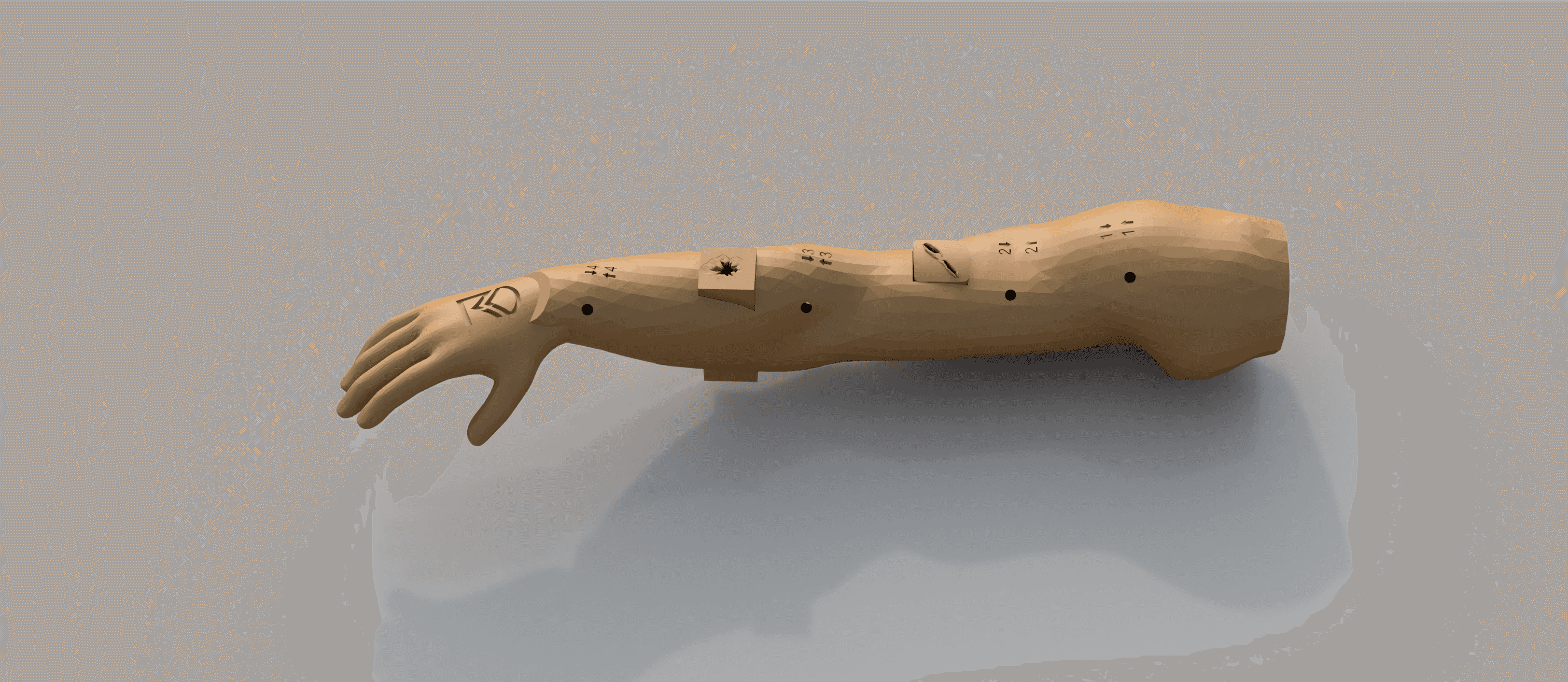 Product image of the training arm
